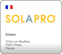 Solapro, 37bis rue Gauthey, 75017 Paris, France